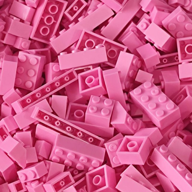 Bausteine Stadt Klassische Steine, 120-teiliges Set, Rosa, ab 14 Jahre - Bild 1