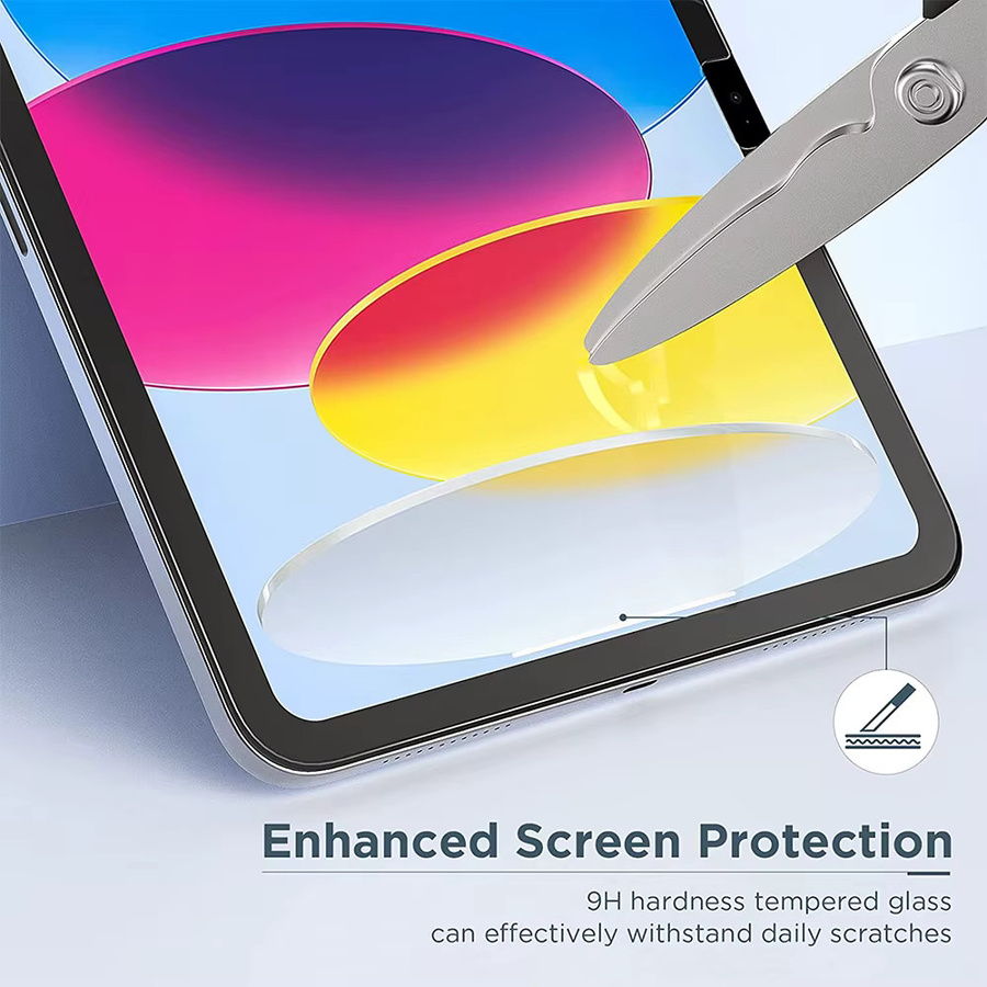 2 Stück Apple iPad Displayschutzfolie aus gehärtetem Glas, transparent, passend für iPad Air 11 Zoll und 13 Zoll sowie iPad 10. Generation - Bild 4