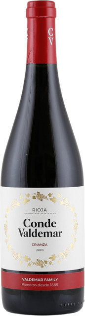 Conde Valdemar Crianza, Tempranillo, trocken, Rotwein, 2021, 0,75 l - Bild 1