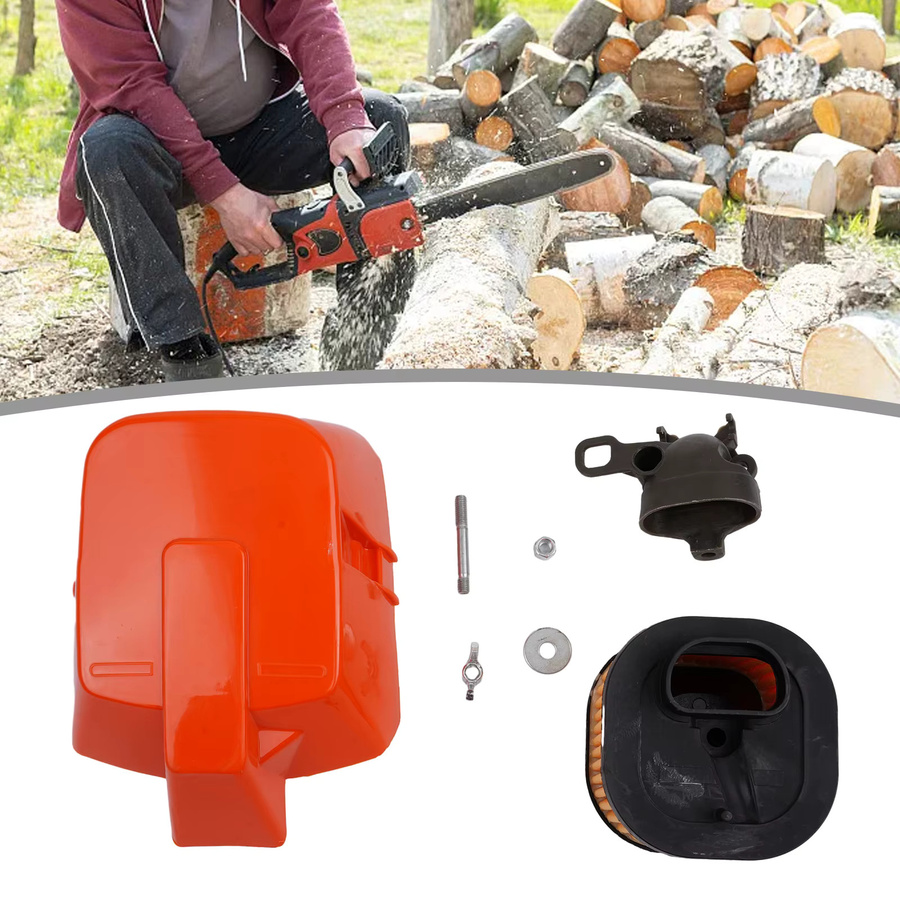 Husqvarna Luftfilter-Reiniger-Abdeckung und Ansaugadapter in Orange für Kettensägen der Modelle 362, 365, 372 und 372 XP - Bild 2