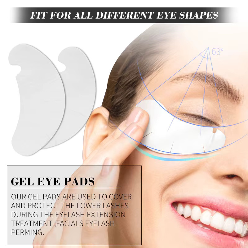 DS DASSEN Hydrogel-Augenpads für Wimpernverlängerung, 100/500 Paar, Unisex - Bild 2
