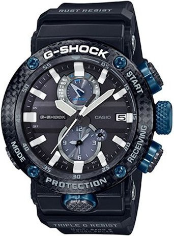 Casio G-Shock Armbanduhr, Solar, Quarzwerk, Schwarz, Harzarmband, Herren - Bild 1