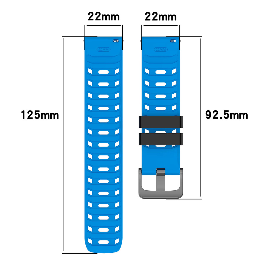 QCTOG Uhrenarmband Silikon, 22 mm, Unisex - Bild 3
