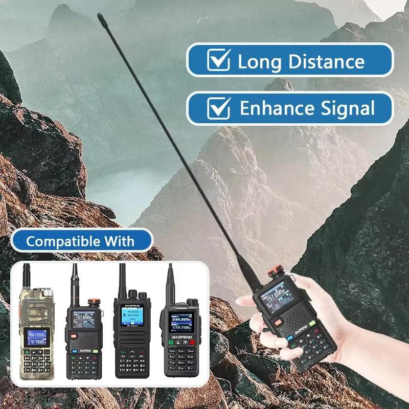 Nagoya NA-320A Tri-Band Antenne mit SMA-Buchse in Schwarz, kompatibel mit Kenwood TK260 TK270 TK272 TK2107 TK2300 Funkgeräten (144-220-440 MHz) - Bild 2
