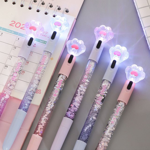 Kreativer Magic Stick Stift mit Herz-Design in Rot und Multicolour für Schule und Instagram - Bild 1
