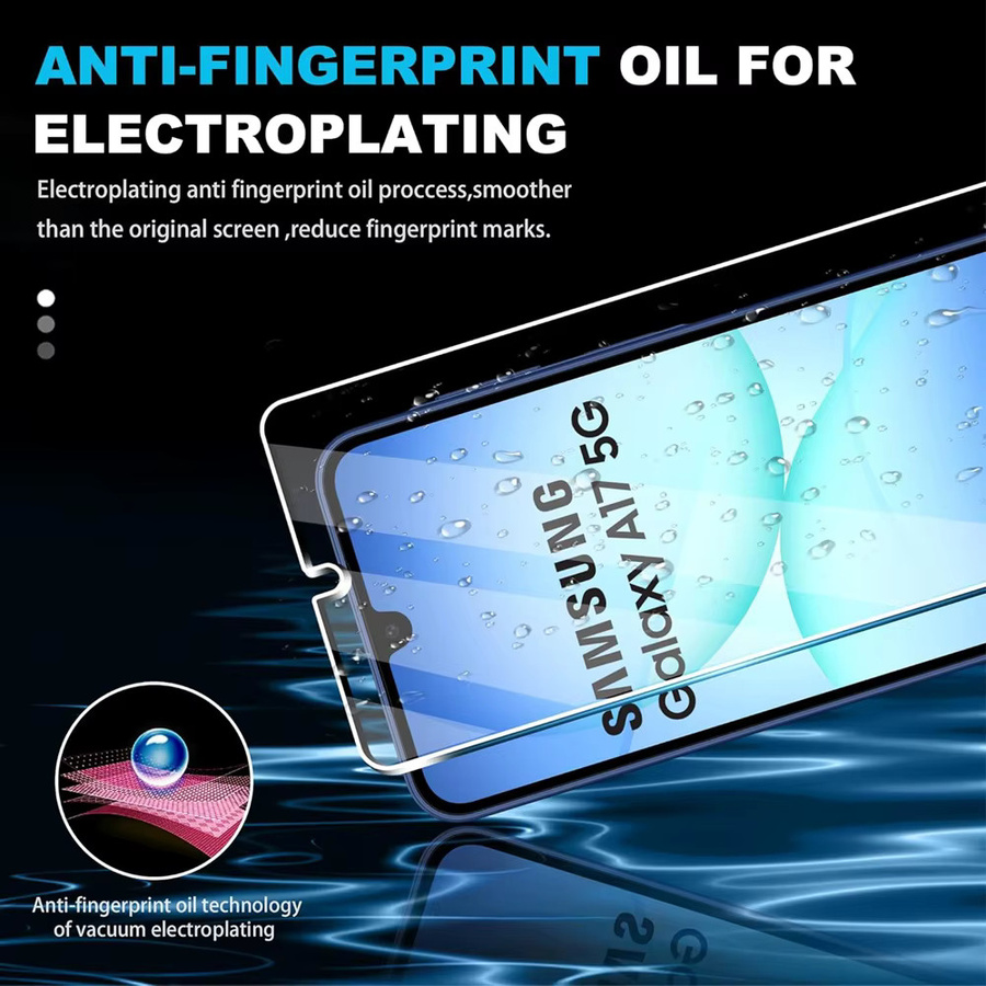 Displayschutzfolie aus gehärtetem Glas für Samsung Galaxy A15 A24 A25 A35 A54 A55 und weitere Modelle, transparent - Bild 3