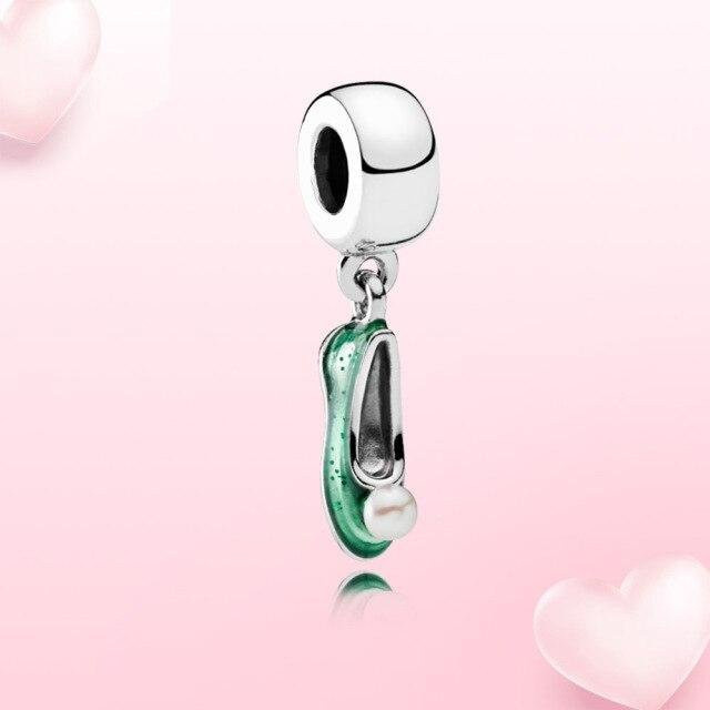 YIRAN Jewelry Charm-Anhänger, 925 Silber, Tinkerbell-Motiv, Zirkonia, Damen - Bild 1