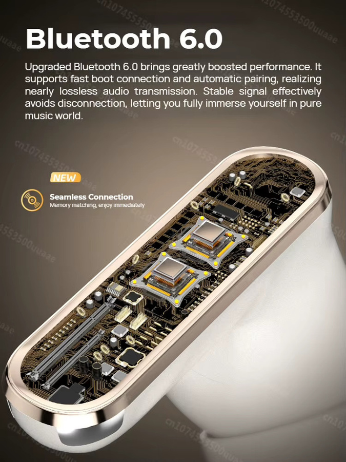 Monster A03 Hybrid ANC Bluetooth 6.0 TWS Ohrhörer mit aktiver Geräuschunterdrückung und Tiefbass in Beige - Bild 4