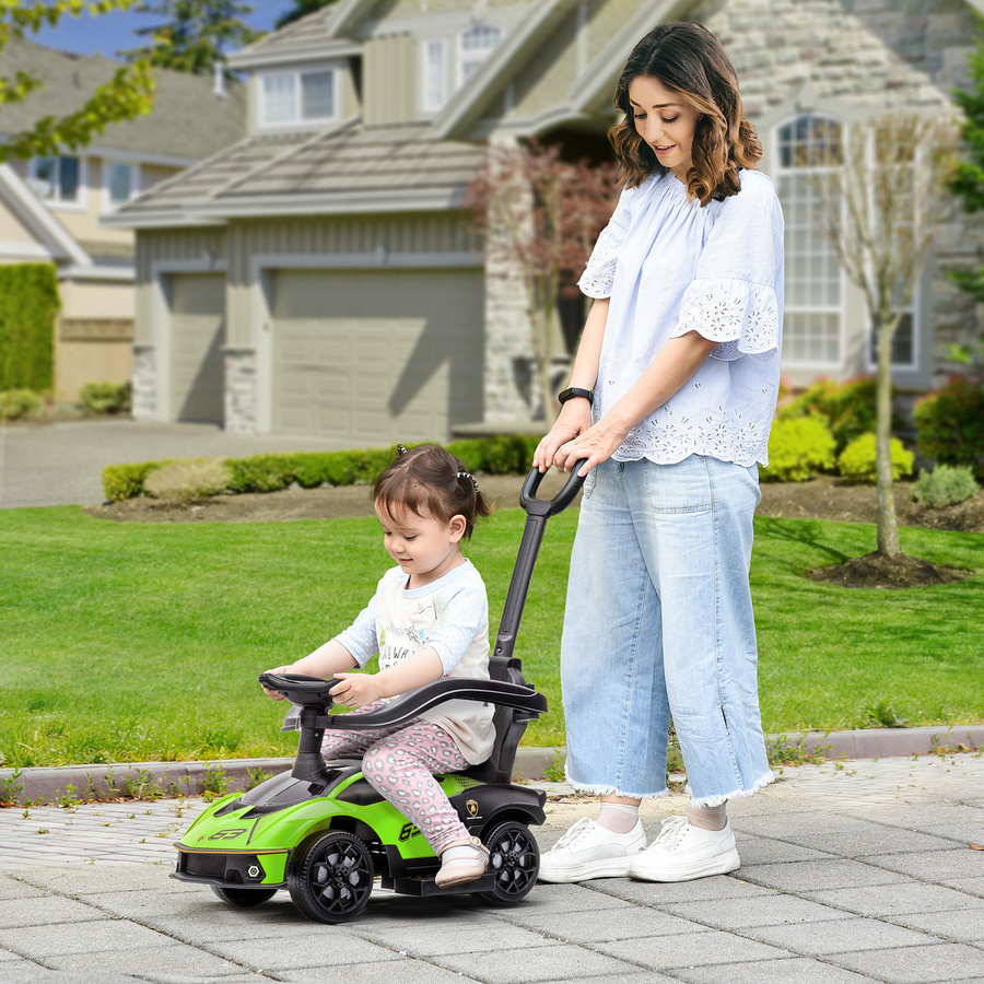 AIYAPLAY Rutschauto mit Schiebstange, 2-in-1, Grün, ab 1 Jahr - Bild 2