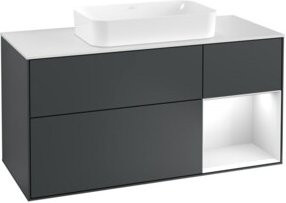 V&B Waschtischunterschrank Finion in Anthrazit lackiert, Breite: 120 cm, Tiefe: 50,1 cm, Höhe: 50,1 cm - Bild 1