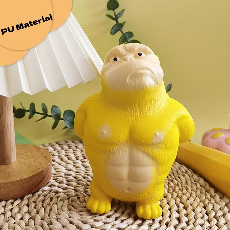 Fashnics Squishies Gorilla, Puppe, PU, gelb - Bild 2