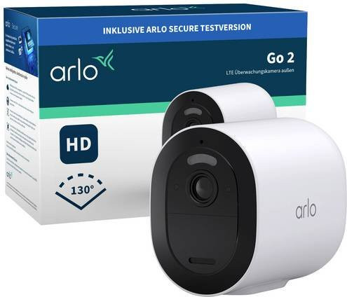 Arlo Go 2 LTE VML2030-100EUS WLAN und GSM IP Überwachungskamera in Weiß mit 1920 x 1080 Pixel Auflösung - Bild 1