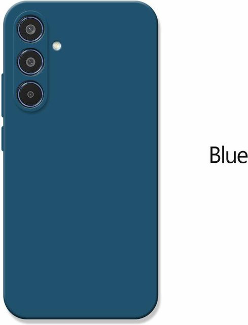 Stoßfeste Flüssigsilikon Handyhülle für Samsung Galaxy S24 S25 S23 S22 S21 FE Ultra Plus in Blau - Bild 1