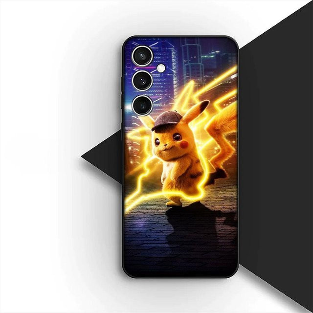 Handyhülle mit Glurak und Pikachu Design für Samsung Galaxy S25 S24 S23 S22 S21 Ultra Plus FE A56 5G in Multicolor - Bild 1