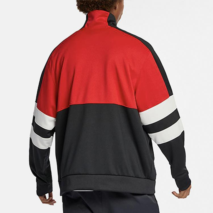 Nike Strick Sportjacke, Herren, Schwarz, Rot, XL - Bild 2
