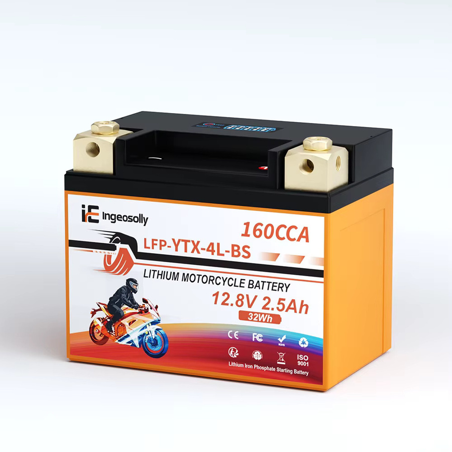 Ingeosolly 4L-BS 12V 2,5Ah LiFePO4 Motorradbatterie mit BMS und LED-Anzeige, wartungsfreie Lithium-Starterbatterie für ATV, Roller, Yamaha, Honda, Suzuki, Schneemobil, Quad und Traktor - Bild 7