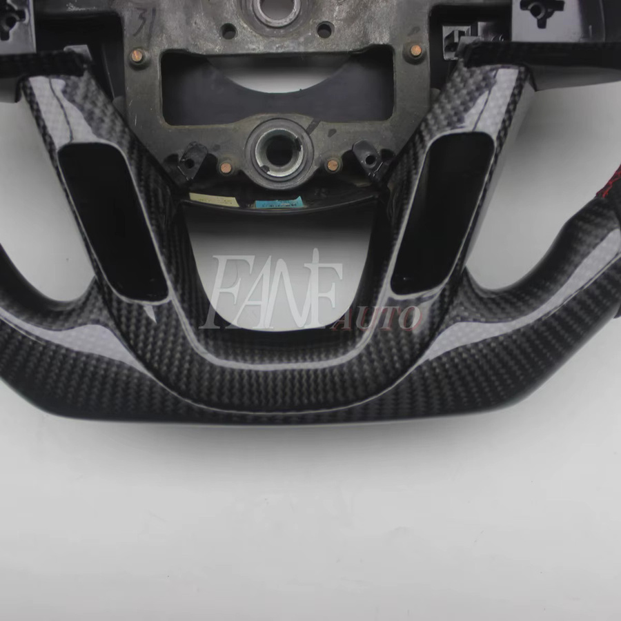 Ersatz-Lenkrad aus echtem Carbon und Leder für Kia K5 Optima 2010-2014 in Schwarz - Bild 5