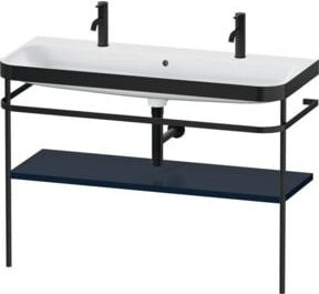 Duravit Möbelwaschtisch-Kombi Happy D.2 Plus in Blau matt mit Konsole und 1 Waschloch, B: 117,5 cm, T: 49 cm - Bild 1