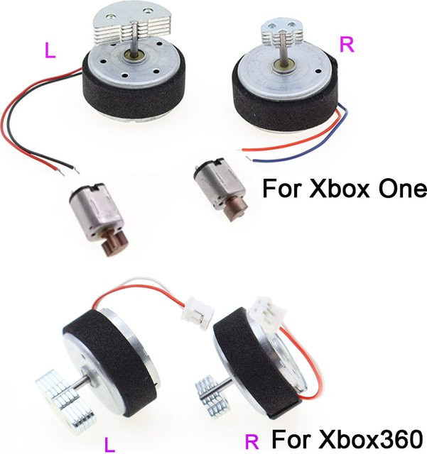 Microsoft Ersatzteil Set für Xbox 360 und Xbox One Controller: 1 Satz Vibrationsmotoren Links und Rechts zur Reparatur - Bild 1