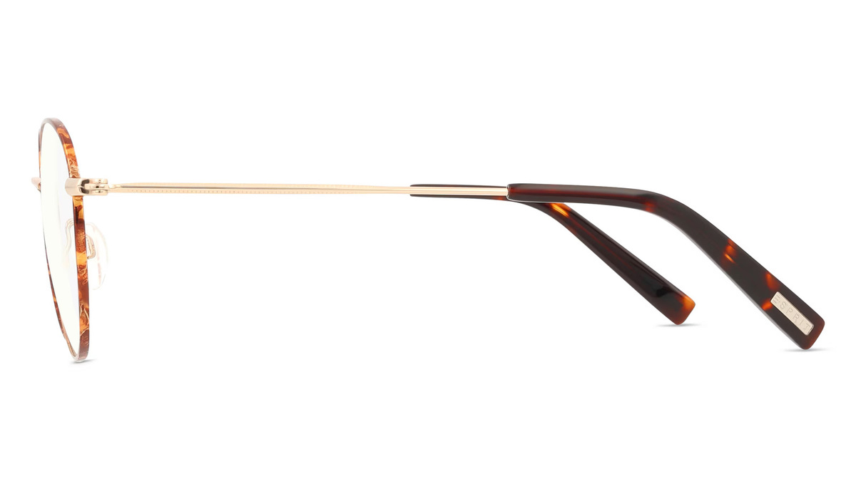 Esprit 34005 Korrektionsbrille, Vollrand, Quadratisch, Metall, Unisex, Gold - Bild 1