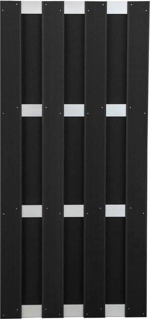 GroJa Fertigzaun aus WPC in Anthrazit, B/H: 84,3 x 180 cm - Bild 1