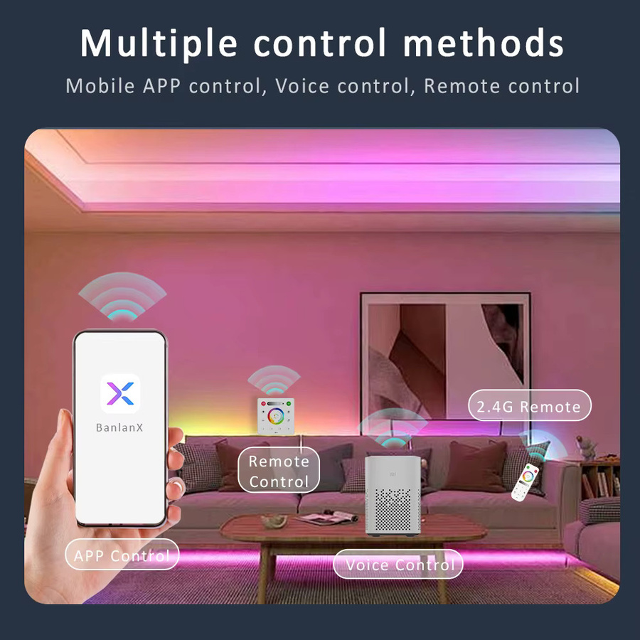 MJJC LED-Controller SP530E mit Wifi, Bluetooth und RF für WS2812B, WS2811 und SK6812 LED-Streifen, kompatibel mit Alexa und Google Home, 5V 12V 24V 5CH Multicolor - Bild 2