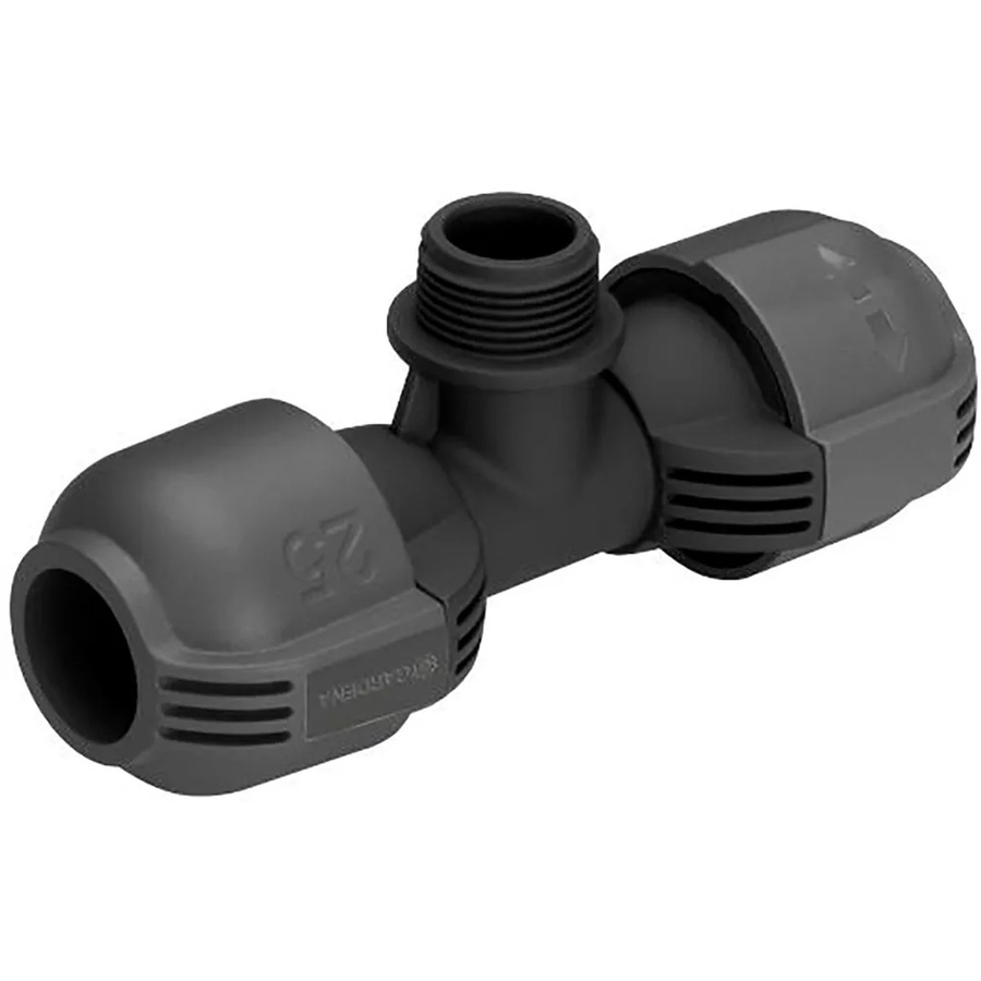 Gardena Sprinklersystem T-Stück mit Quick & Easy-Schnellverbindungstechnik und 3/4 Zoll Außengewinde - Bild 2