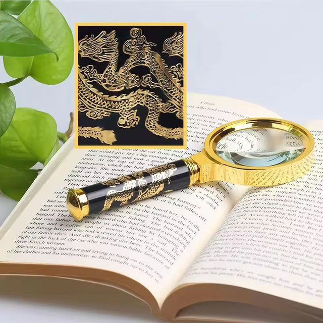 Ninth World Handlupe 10x, Gold - Bild 1