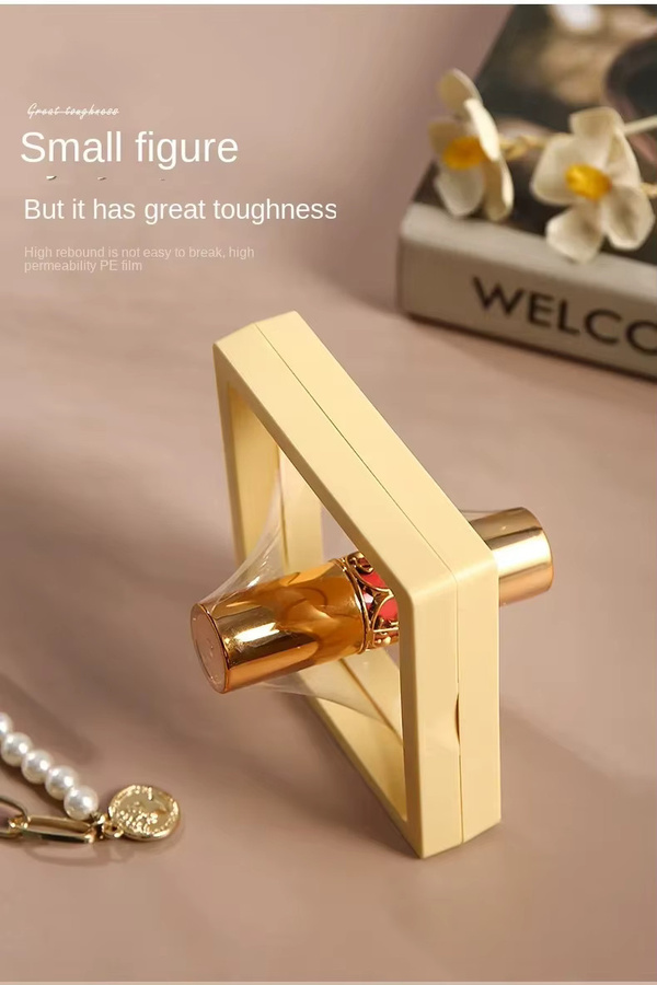 10PS Transparente Schmuck-Verpackungsbox aus PET für Ringe, Ohrringe und Münzen in Orange - Bild 2