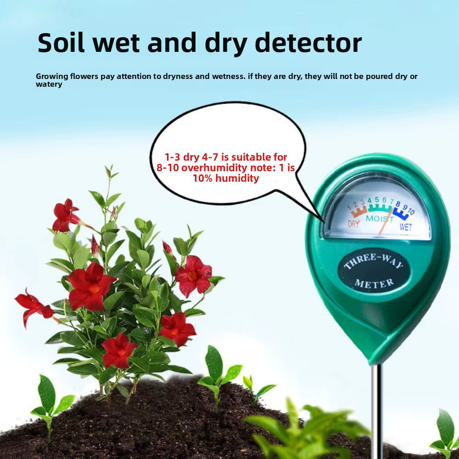 QHSPE Professioneller Pflanzenwasserzähler mit Analoganzeige in Grün für Garten, Rasen und Gemüseanbau - Bild 3