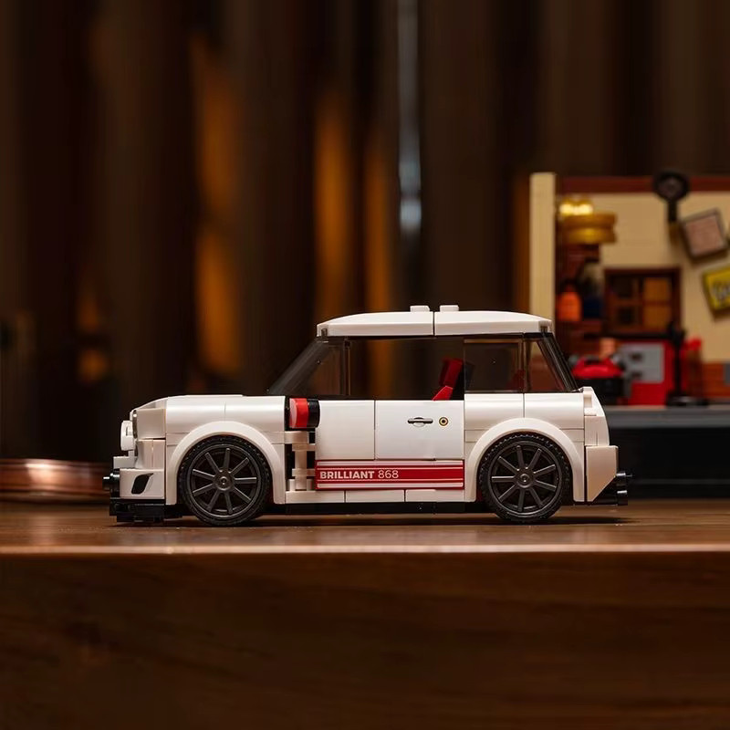 GSF Britischer Mini-Sportwagen, Baukasten, Retro, Weiß - Bild 3