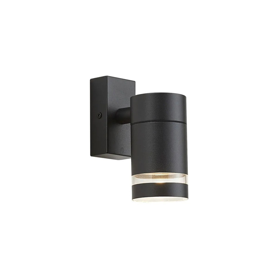 QAZQA Moderne LED Außenwandleuchte Ensam Schwarz IP44 Up-Down Wandlampe für Fassade und Eingangsbereich - Bild 2