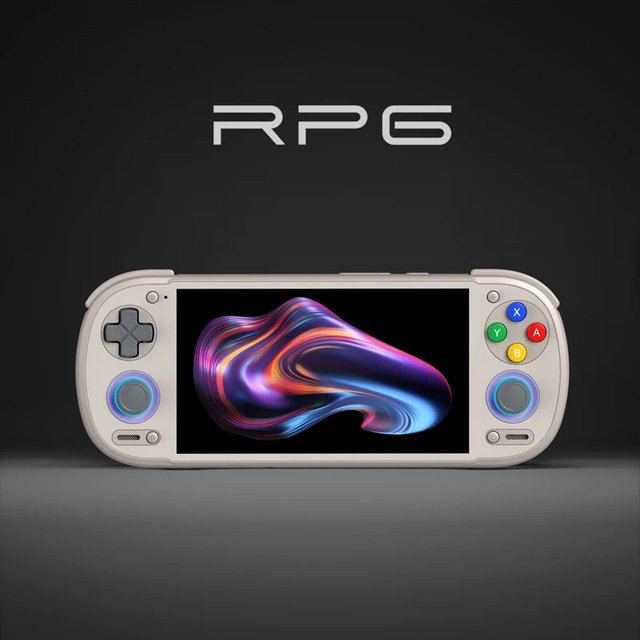 Retroid Pocket 6 Android Handheld-Spielekonsole mit 5,5 Zoll 1080p 120Hz AMOLED-Display in Silber - Bild 1