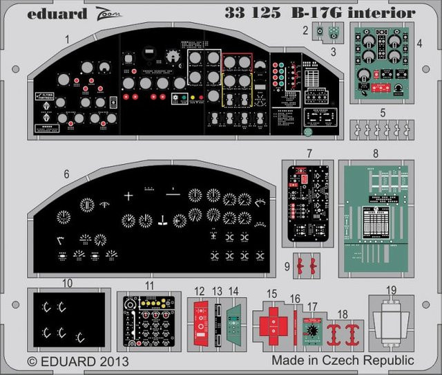 Eduard B-17G Interior, Modell, 1:32 - Bild 1