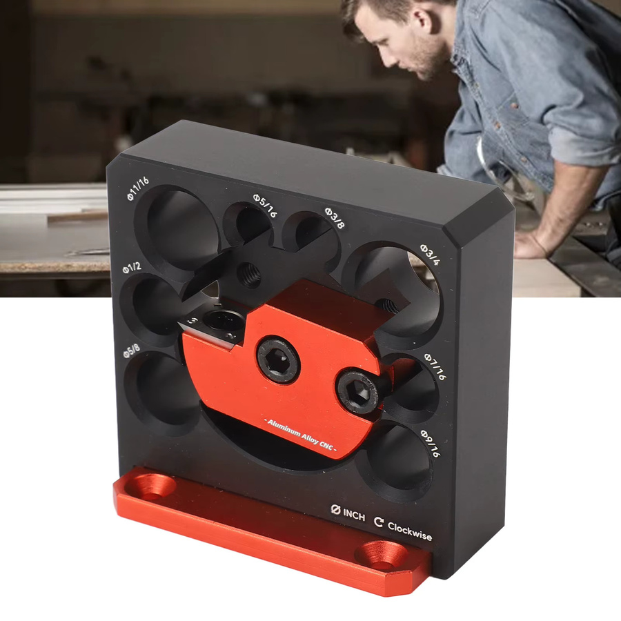 Qiilu Dübelmacher-Vorrichtungssatz mit Hartmetalleinsätzen in Multicolour für elektrische Bohrmaschinen - Bild 4