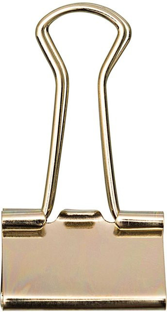 Rico Design Paper Poetry Foldback Klammern in Gold, 12 Stück, 25 mm - Bild 1