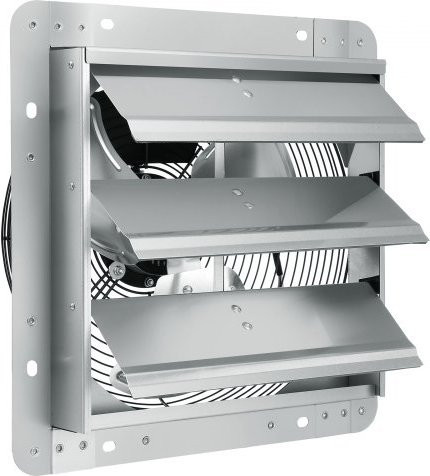 VEVOR Shutter Exhaust Fan Aluminium Wandlüfter mit AC-Motor, 356 mm, 1400 RPM, 994 CFM, Belüftung und Kühlung für Gewächshäuser, Garagen und Werkstätten - Bild 1