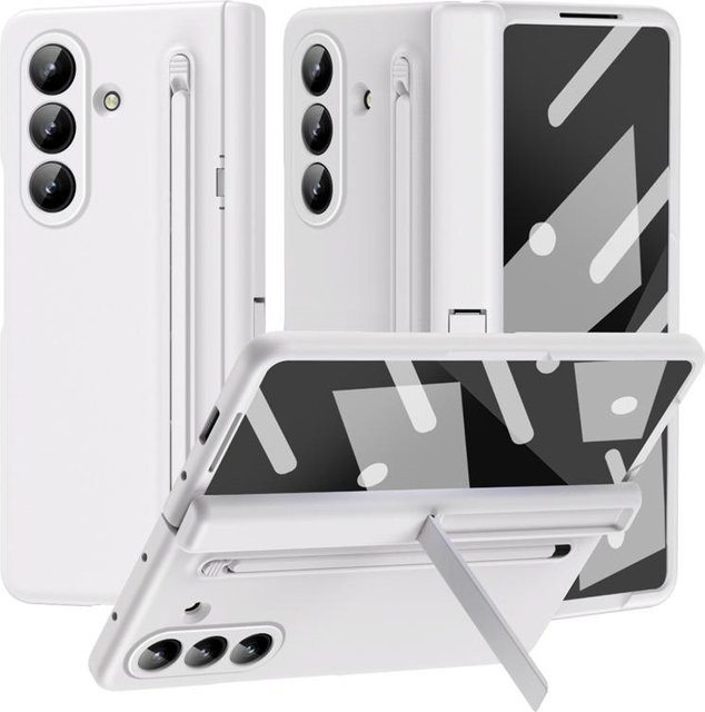 Samsung Galaxy Z Fold 7 Schutzhülle mit Stylus-Stift und Glas in Grau - Bild 1