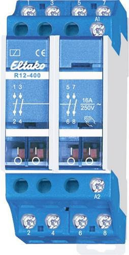 Eltako Installationsrelais R12-400-230V mit 4 Schließern, 16 A, Blau - Bild 1