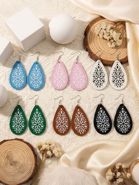YULUCH Ohrring-Set, Tropfen-Design, Damen - Bild 1