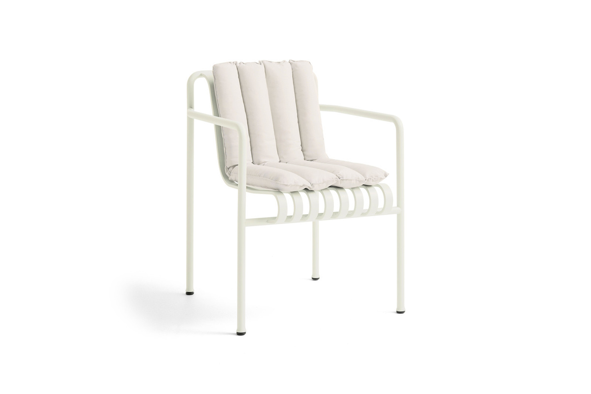 HAY Palissade Soft Quilted Kissen für Dining Armchair in Anthrazit und Weiß - Bild 3