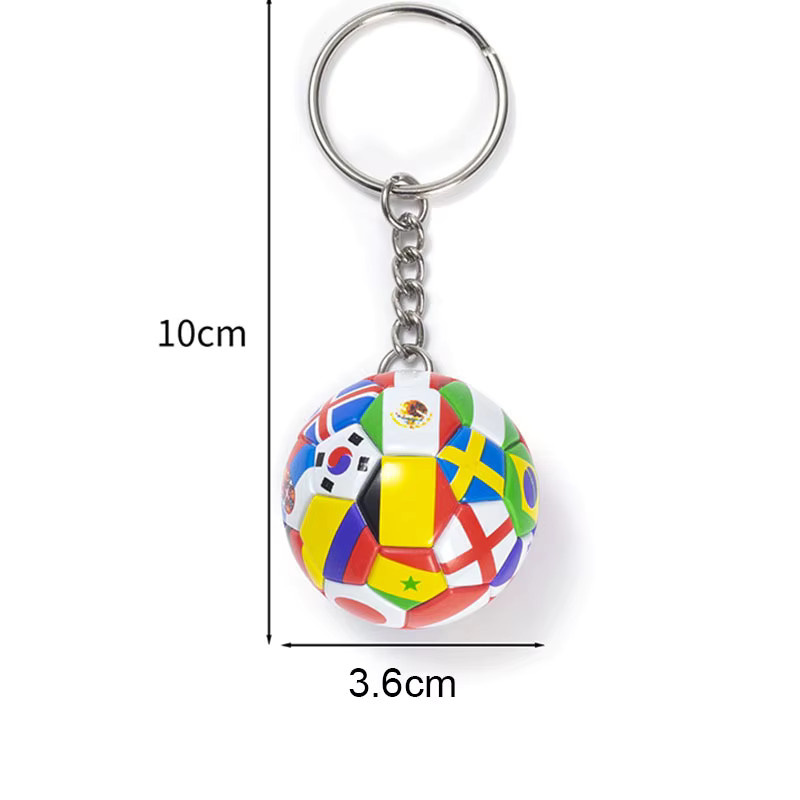 Stmanya Schlüsselanhänger Fußball Flagge, Unisex - Bild 4