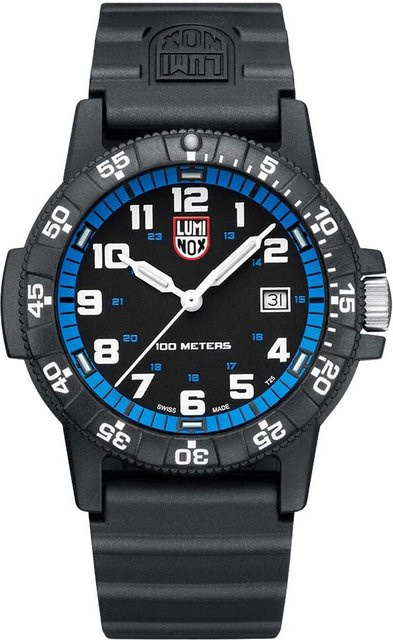 Luminox Herrenuhr, Quarz, Karbon, 44 mm, Silikon, Blau, 10 ATM - Bild 1