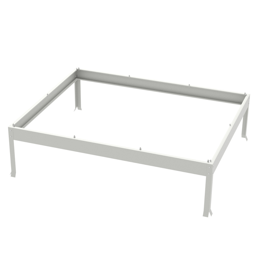 Vitavia Stahlfundament 3000 für Gewächshaus Calypso, aluminium eloxiert, Farbe: Silber, B/T/H: 192 x 154 x 12,5 cm - Bild 2
