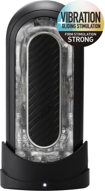 Tenga Flip O Zero Electronic Vibrations Masturbator in Schwarz mit 5 Vibrationsmodi - Bild 1
