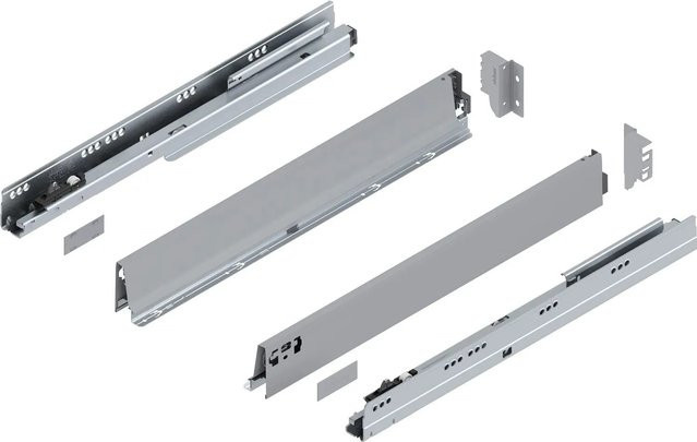 Blum Tandembox antaro M Vollauszug mit Blumotion Soft-Close, Farbe: Grau, Länge: 650 mm, Tragkraft: 65 kg - Bild 1