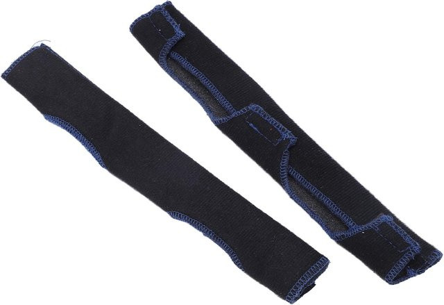 2er-Set Schweißband aus Baumwolle für Schutzhelme, weich und elastisch, Schwarz - Bild 1