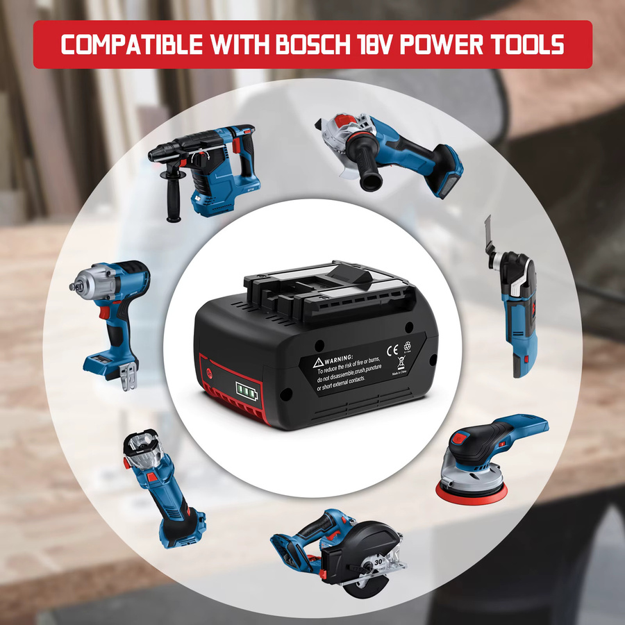 Bosch Li-Ion Akku 18V 4,5Ah in Schwarz für elektrische Bohrmaschinen BAT618 BAT609 BAT609G BAT618G BAT614 - Bild 5