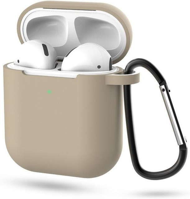 Silikon Schutzhülle für Apple AirPods 12. Generation in Weiß - Bild 1