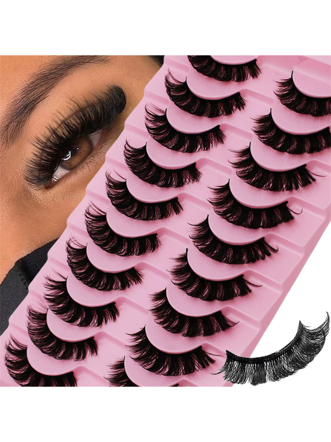 JIEFUXIN Künstliche Wimpern, DD Curl, Black, Unisex - Bild 7